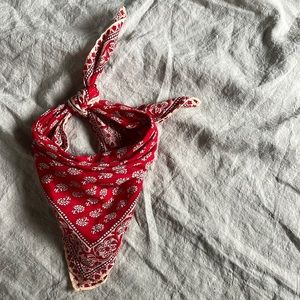 Red Floral Madewell Bandana | Boho, Festival, Western, Coastal Cowgirl